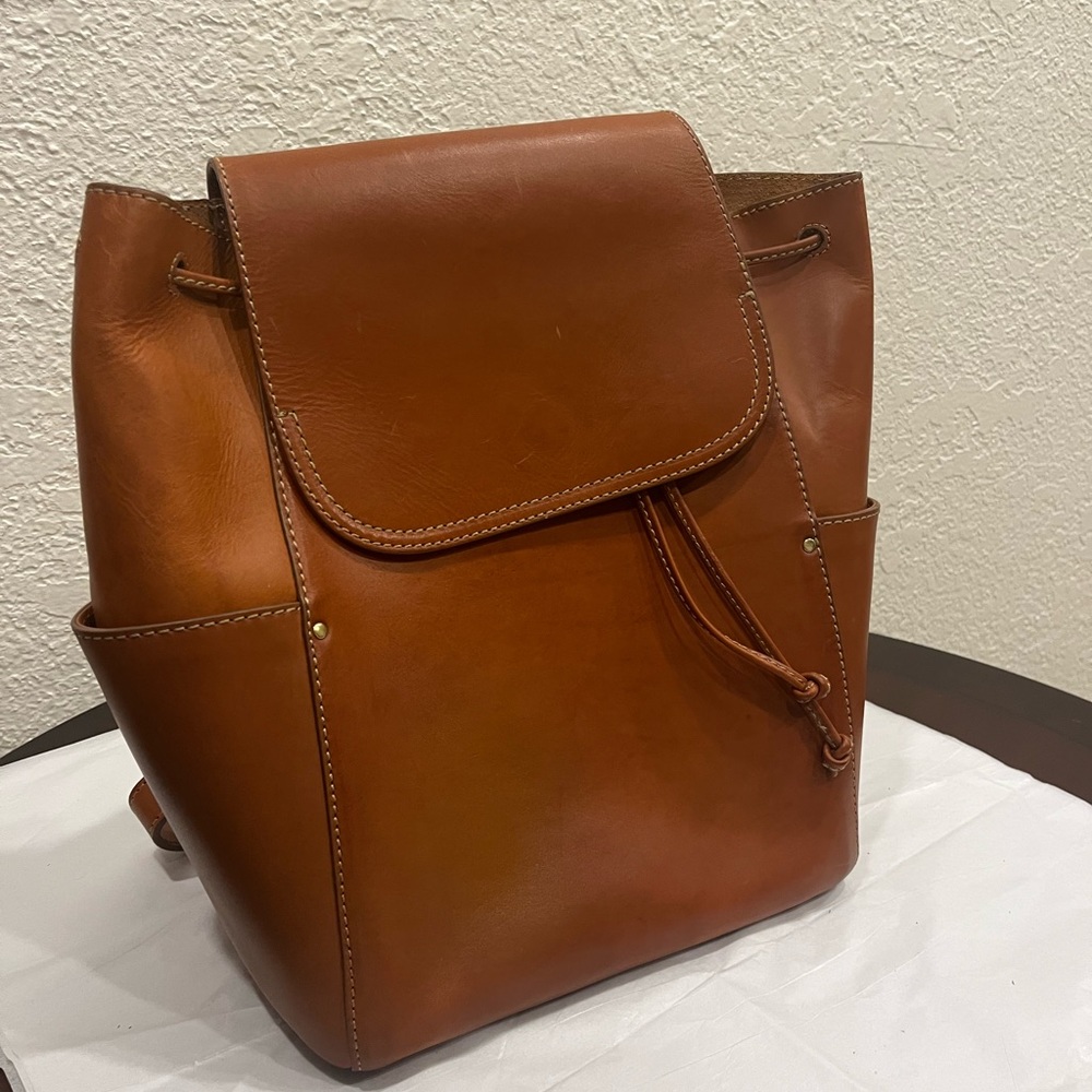Frye Brown Leather Backpack (Like New)